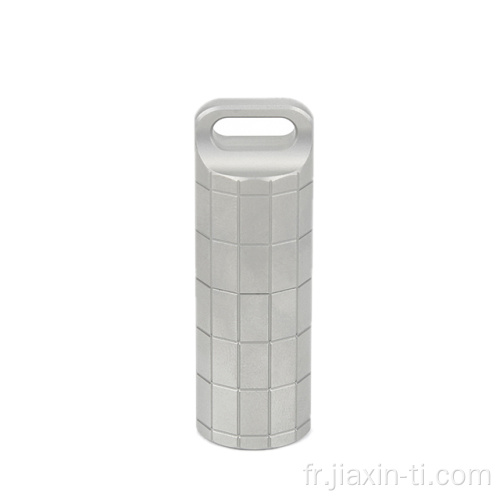 Pilule Container Capsule Capsule Titanium Pill Box